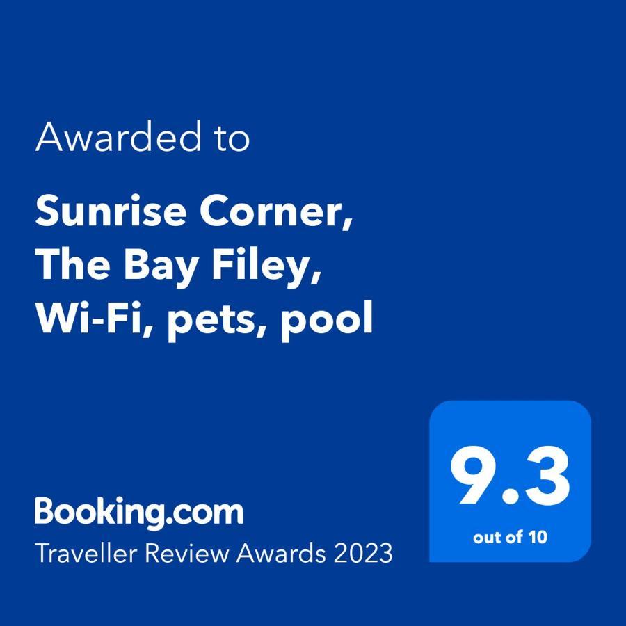 شقة Sunrise Corner, The Bay Filey, Wi-Fi, Pets, Pool المظهر الخارجي الصورة